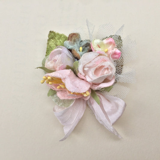 Rosebud Posy slide/brooch