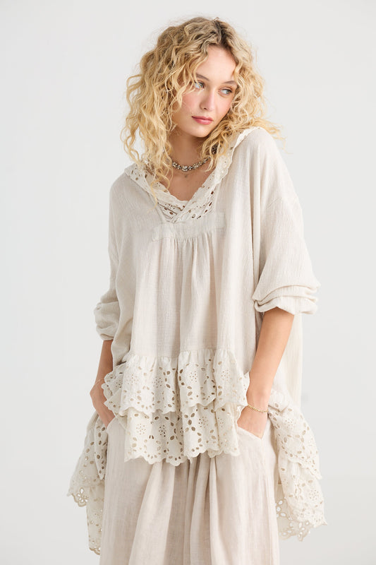 Florizel top. Stone