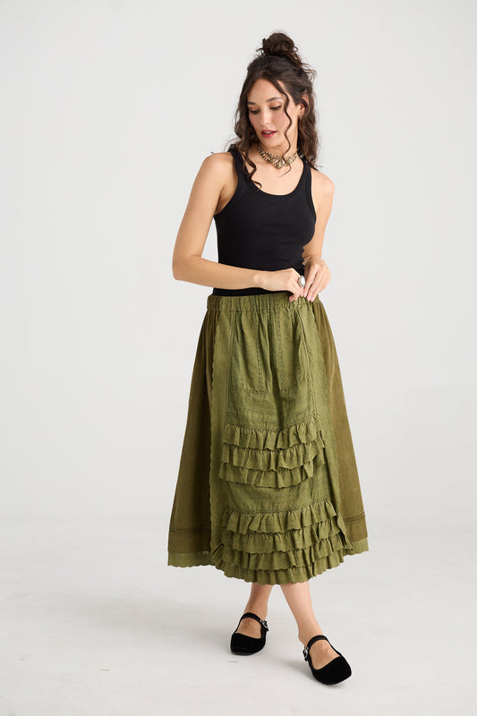 Fable skirt. Moss