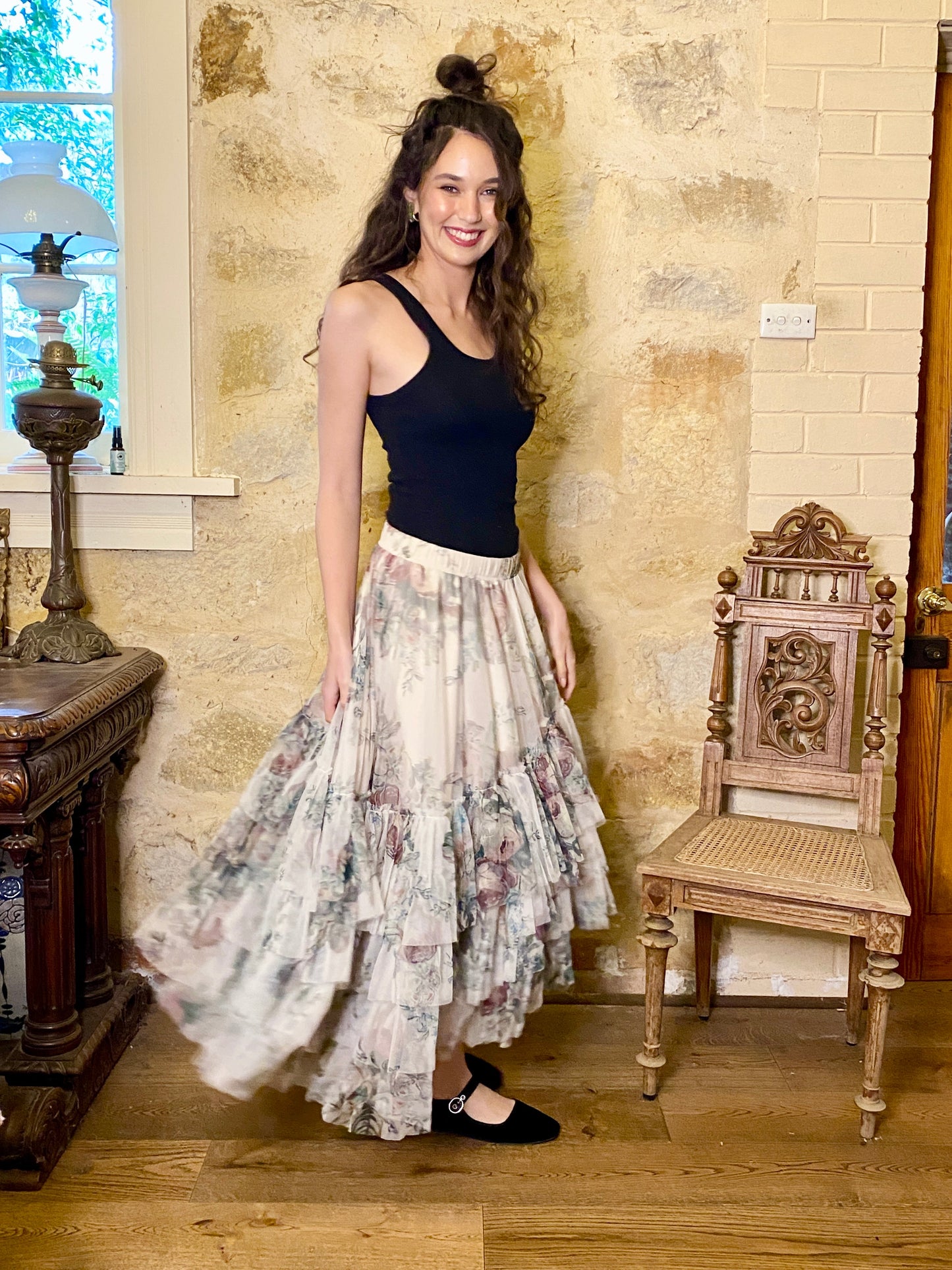 Ballerina Tutu skirt . Cream rose