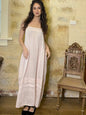 Isadore linen and lace Cami dress. Powder Pink