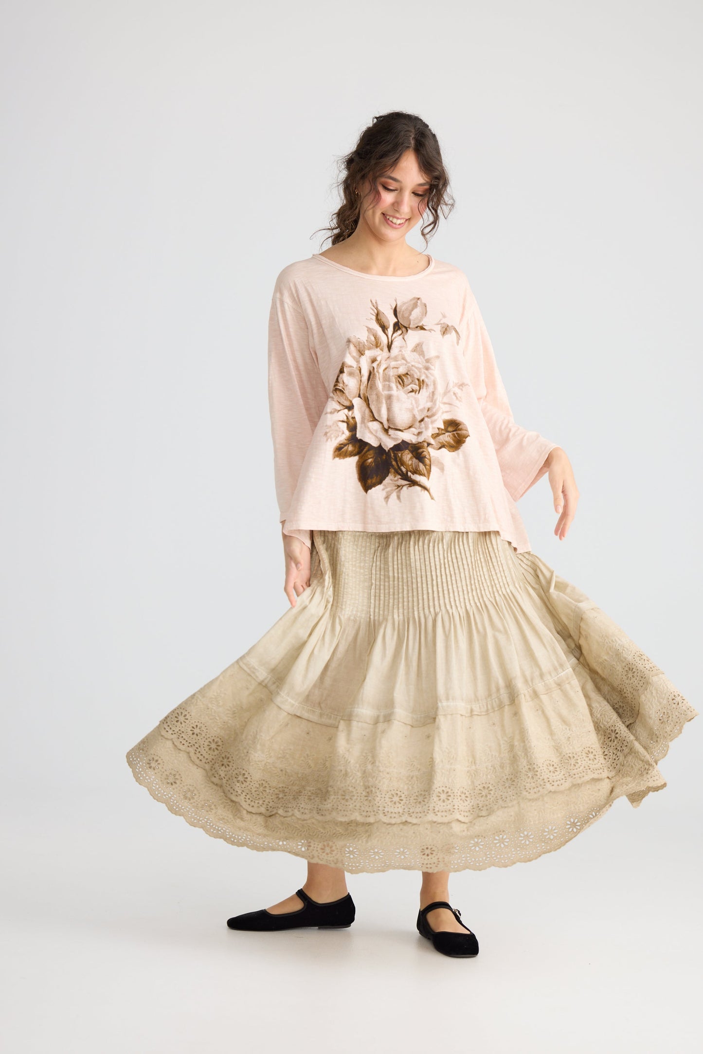 A Date With Mabel skirt. Stonewash