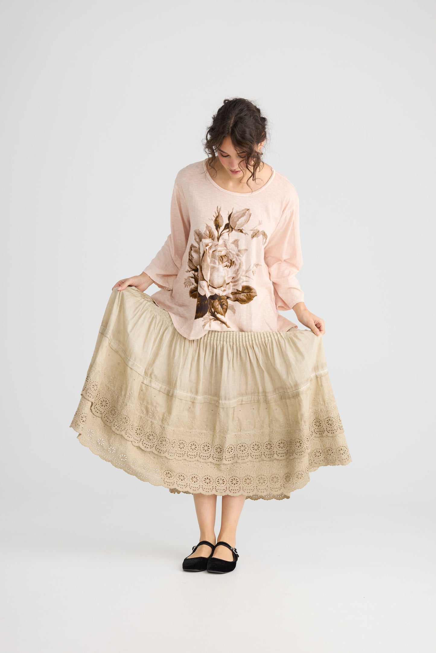 A Date With Mabel skirt. Stonewash