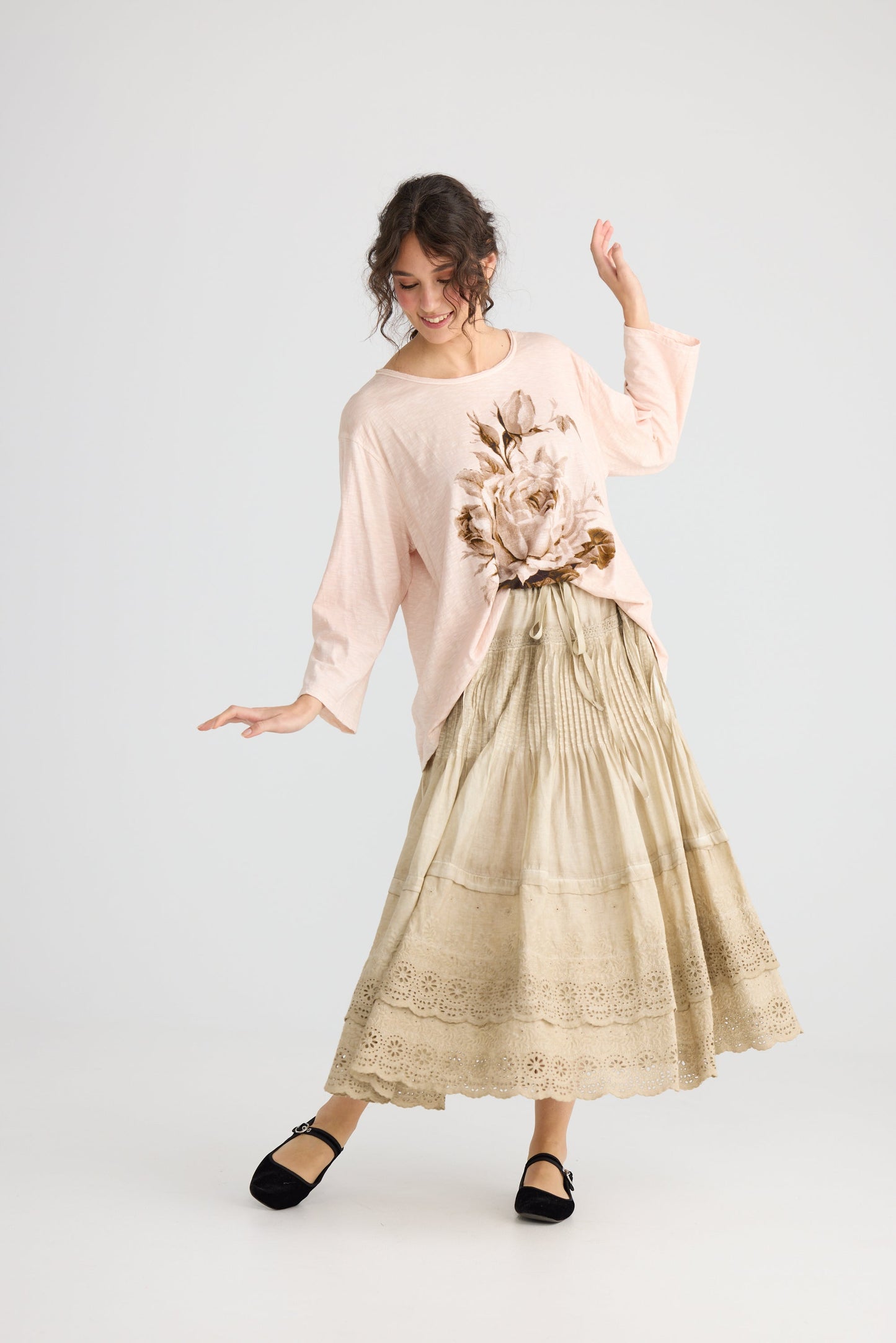 A Date With Mabel skirt. Stonewash