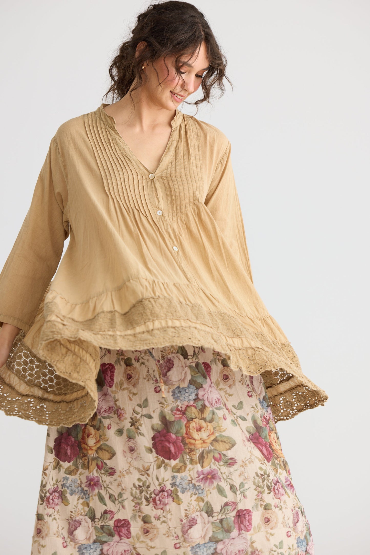 Rosetti cotton floral skirt in Posy Print.