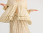 Constance cotton top with lace edging. Teastain