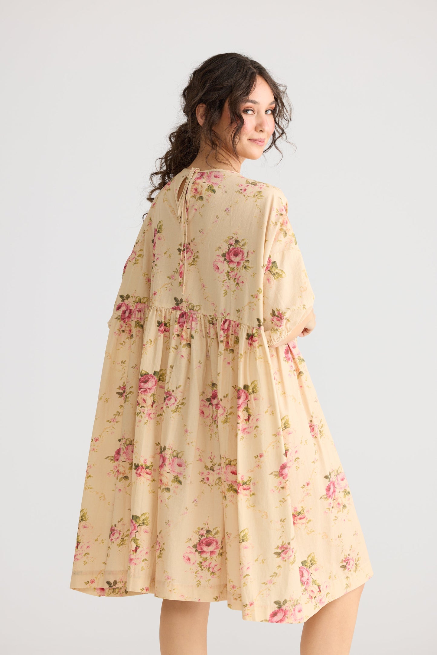Tamsyn Floral cotton dress. Petite Fleur floral