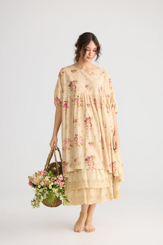 Tamsyn Floral cotton dress. Petite Fleur floral