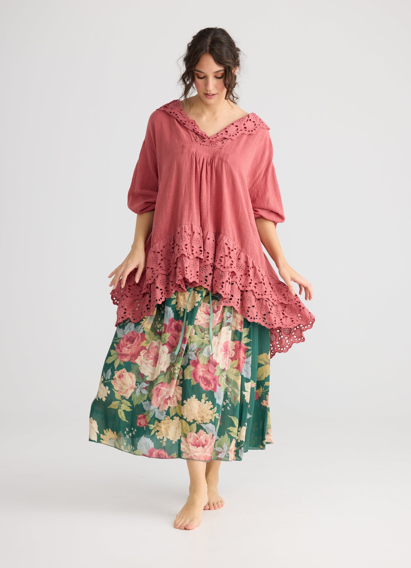 Garland skirt. Shamrock Green