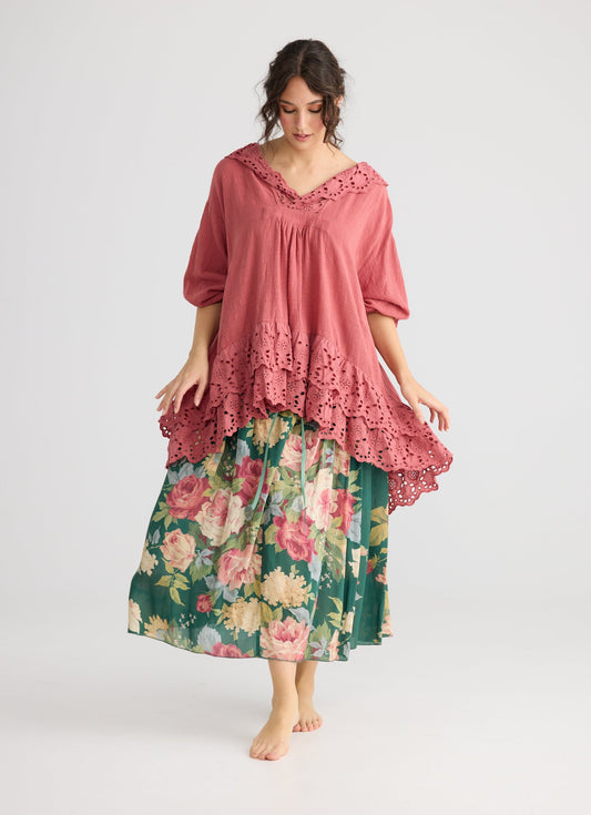 Garland skirt. Shamrock Green