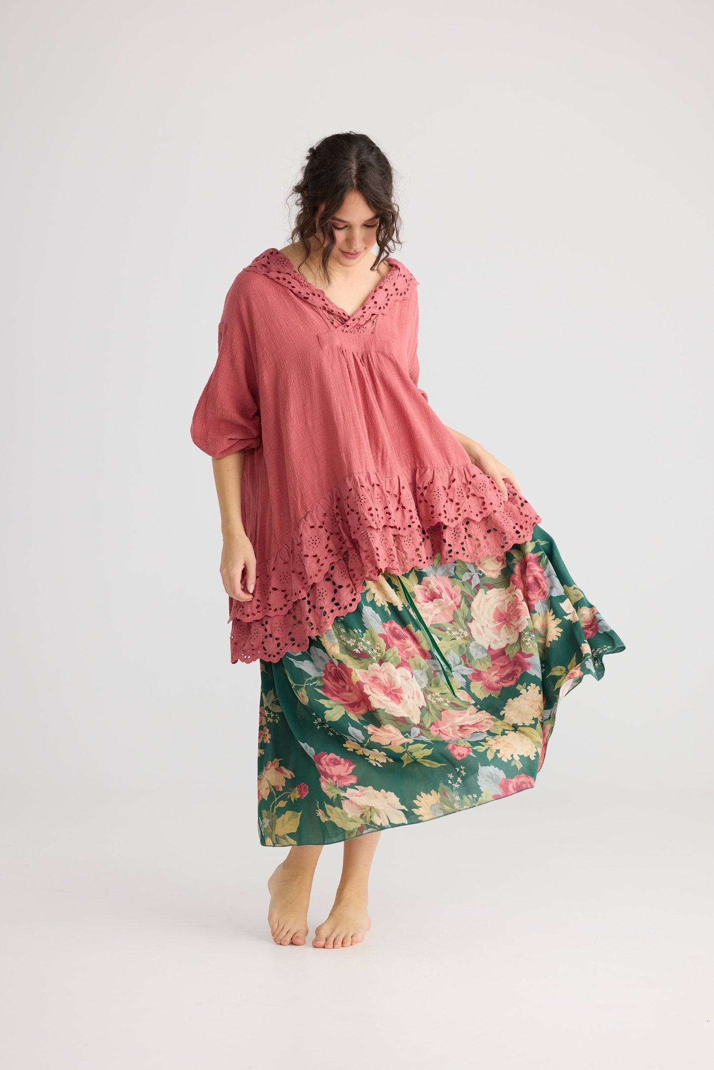 Garland skirt. Shamrock Green