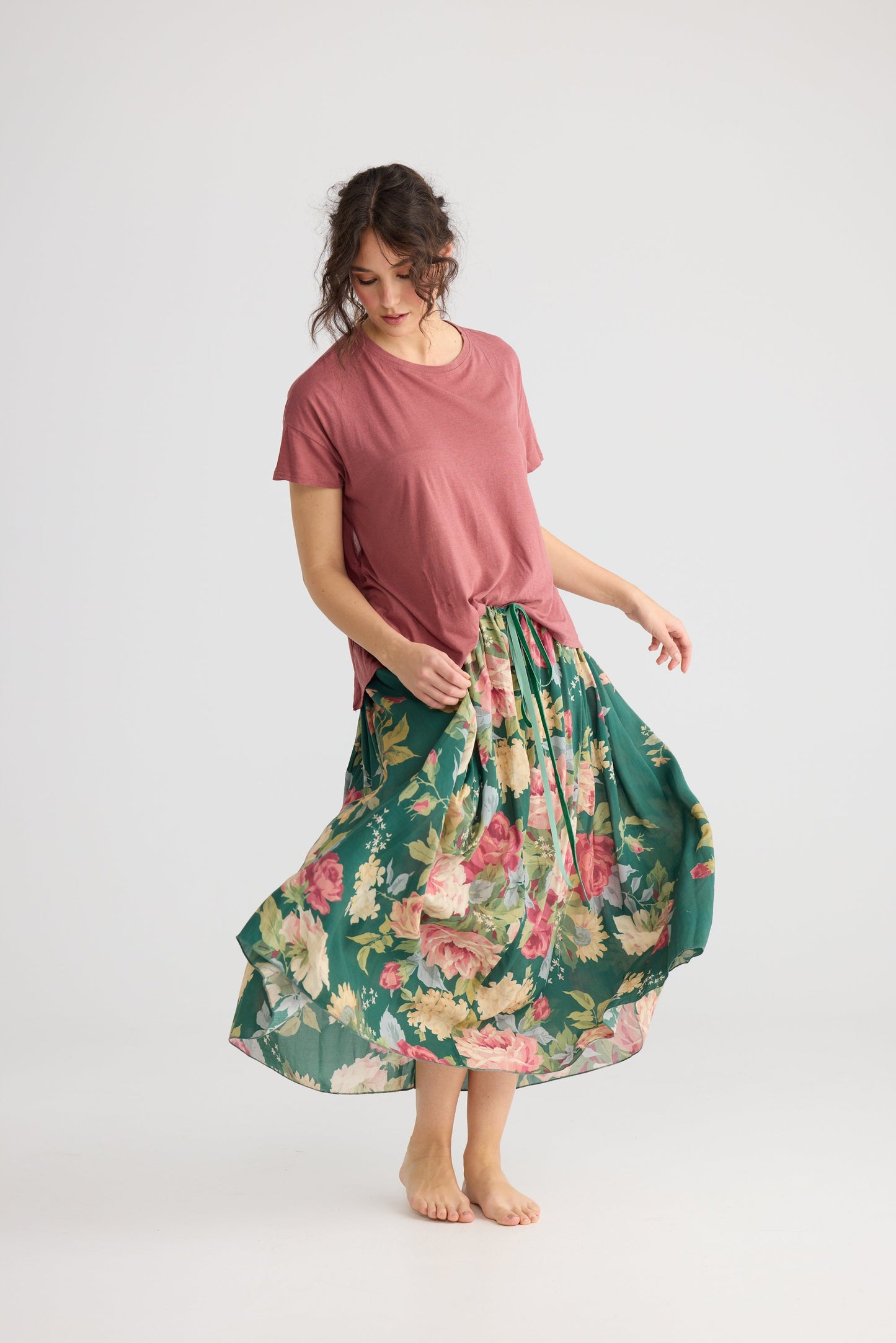 Garland skirt. Shamrock Green