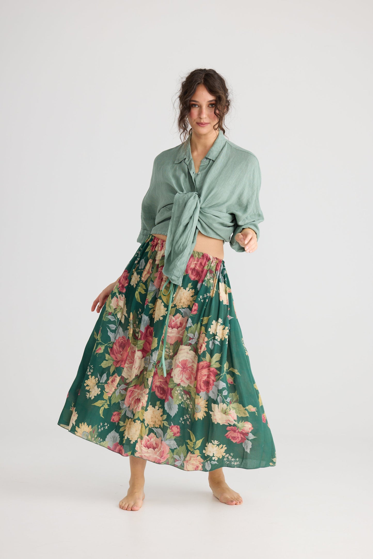 Garland skirt. Shamrock Green