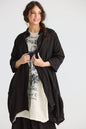 Harper-Lee Linen jacket. Ebony