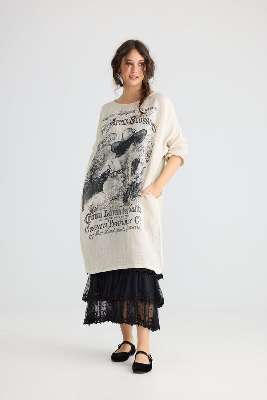 Secret Garden Linen Gauze dress.