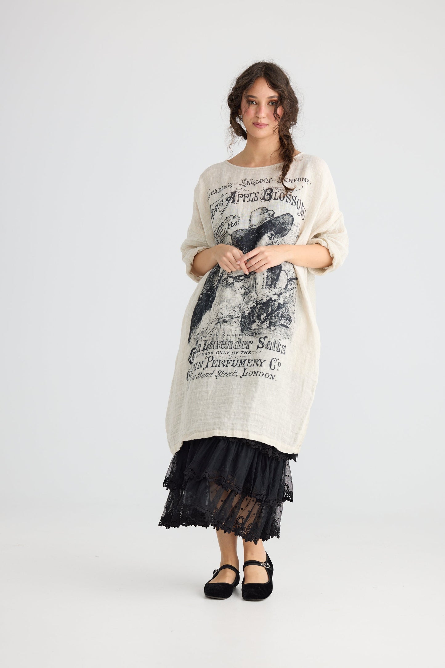 Secret Garden Linen Gauze dress.
