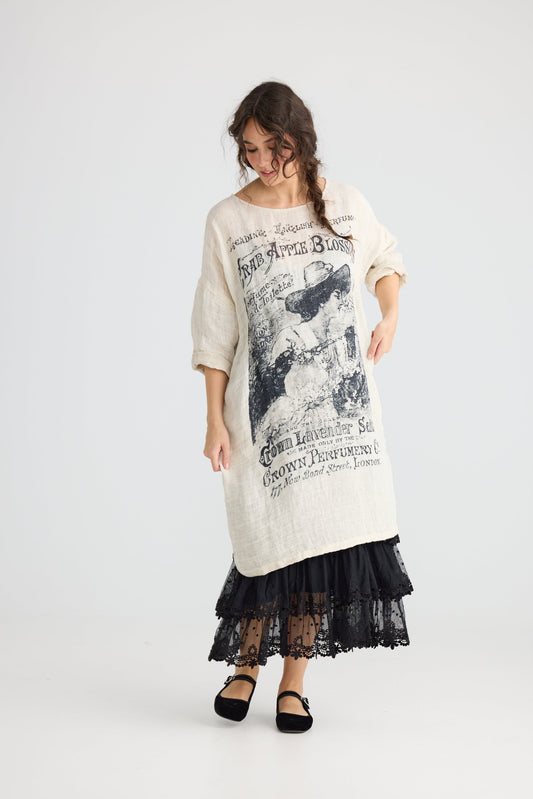 Secret Garden Linen Gauze dress.