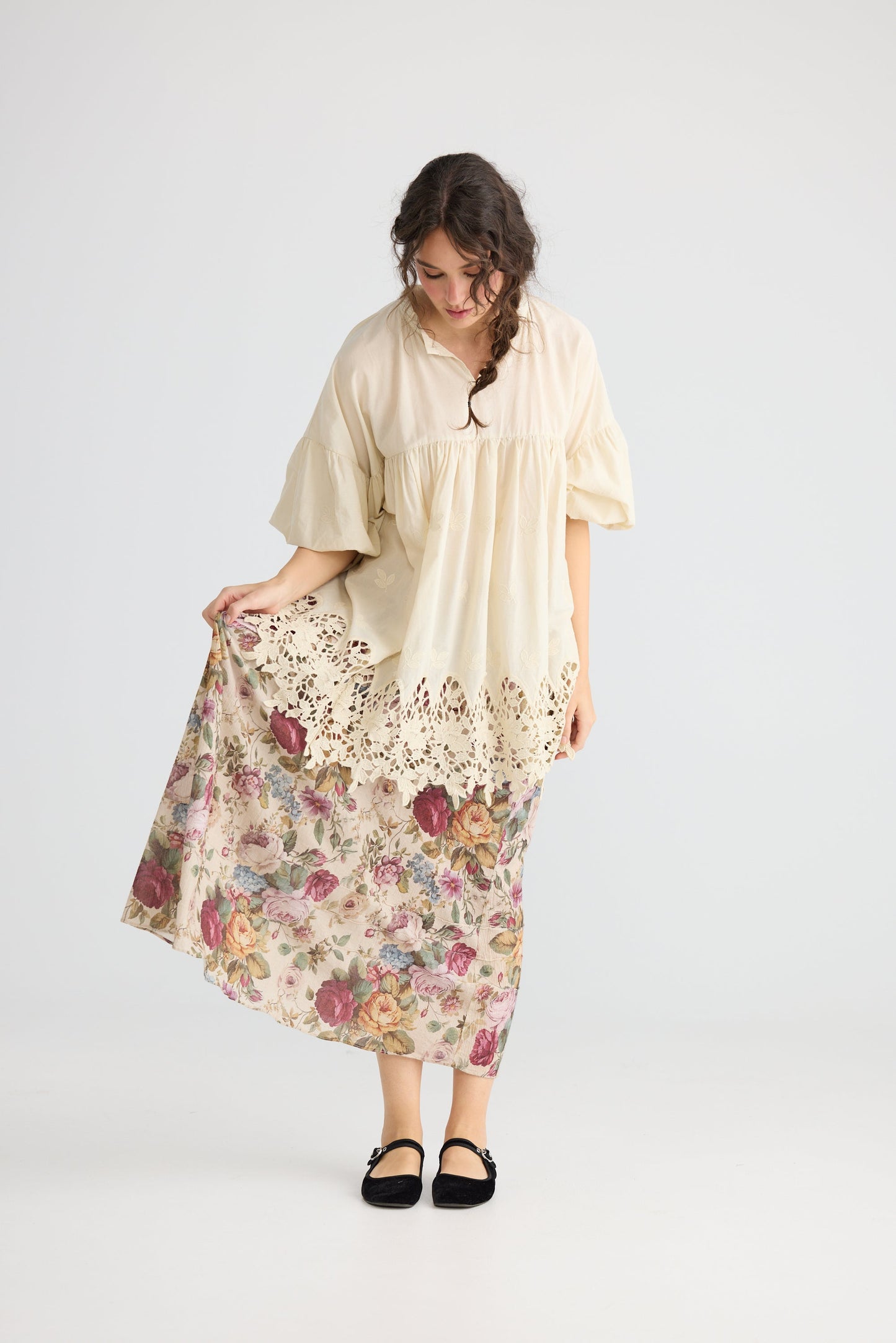 Rosetti cotton floral skirt in Posy Print.