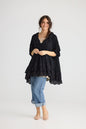 Florizel top. Ebony.