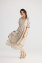 Stella linen dress. Oatmeal