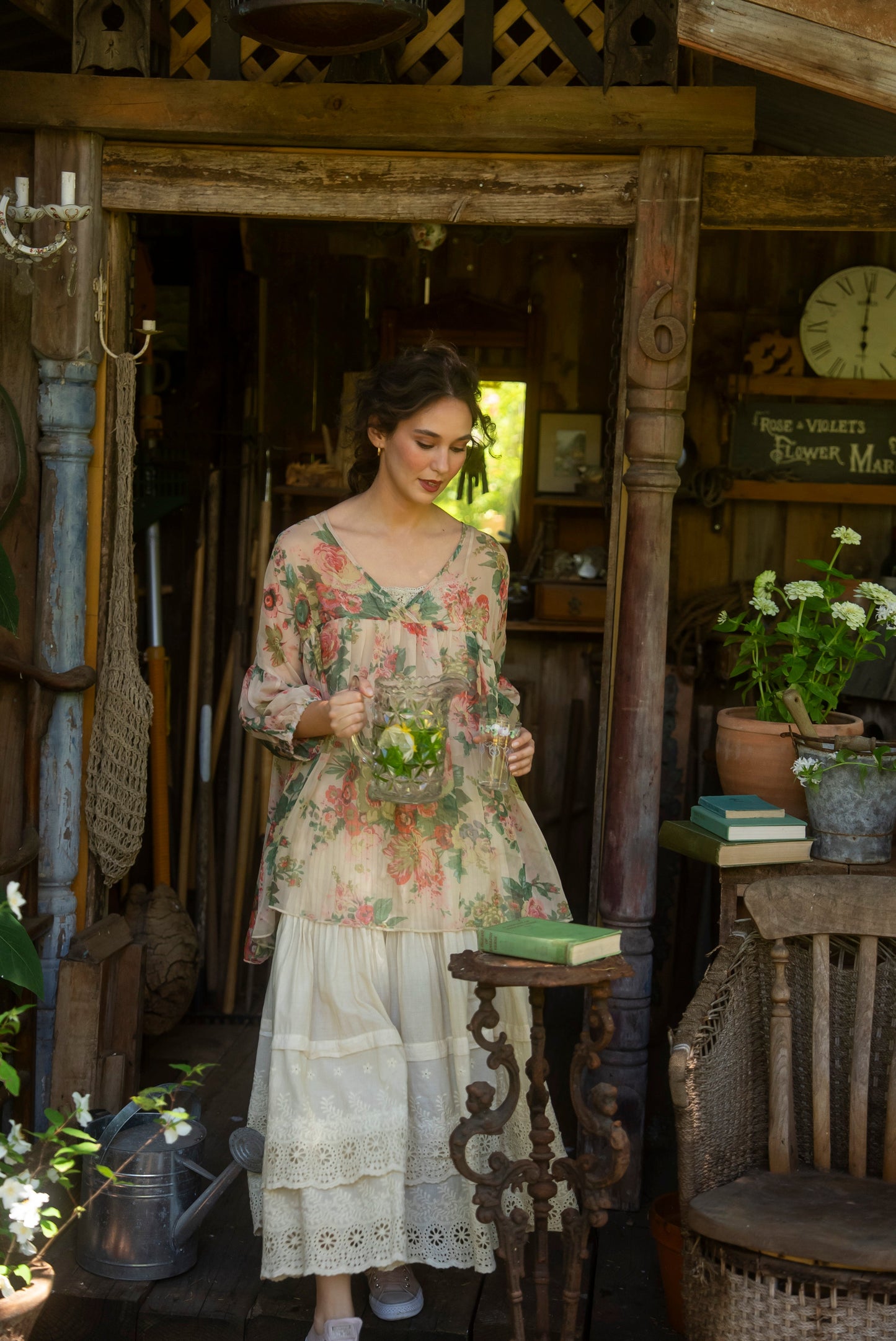 A Date with Mabel skirt. Tea-dyed