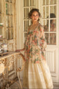 Ariel Chiffon Top. Marigold Rose