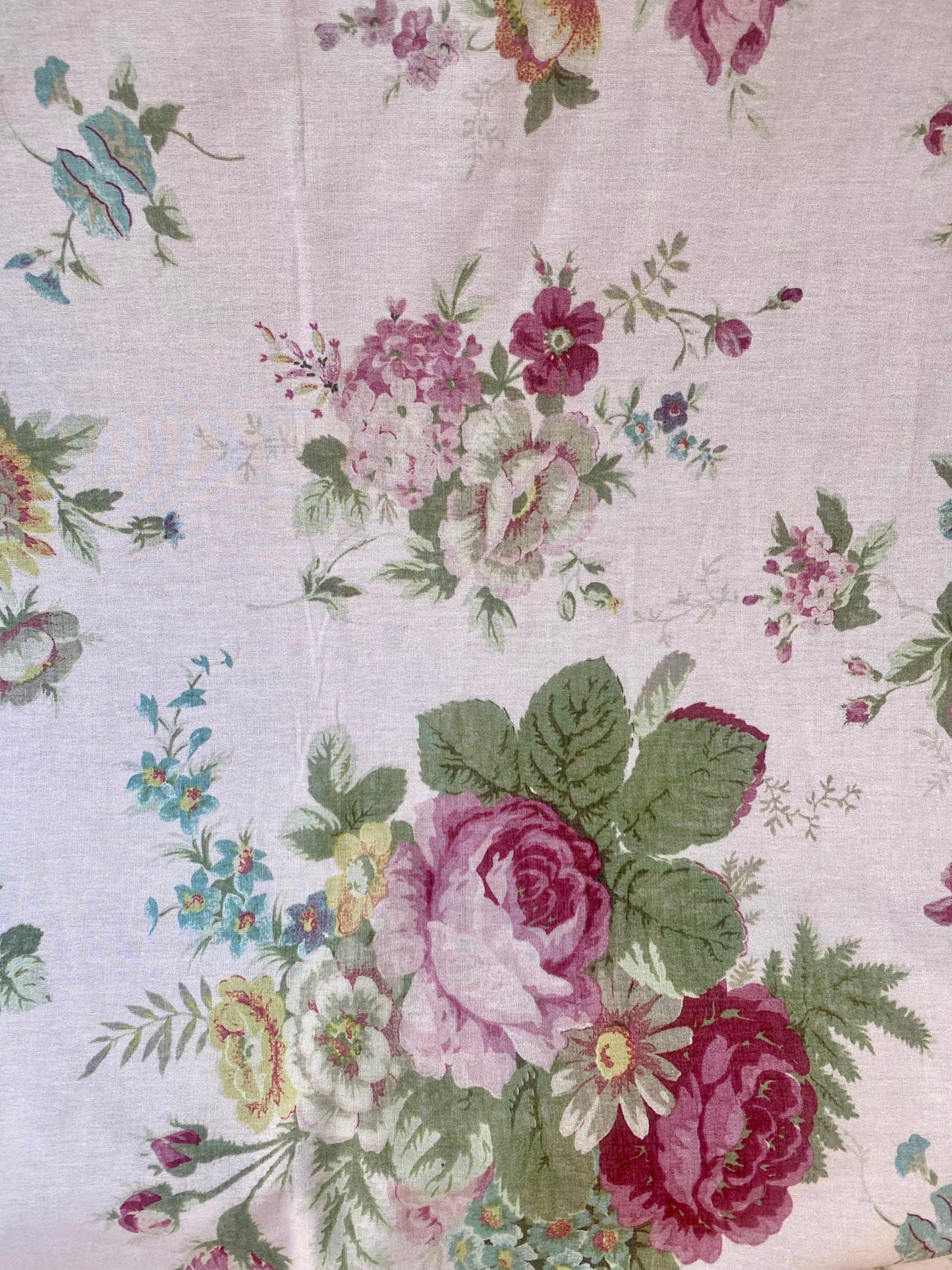 Poetry of Flowers Fabric Collection. Posie and Petals.  Pink.