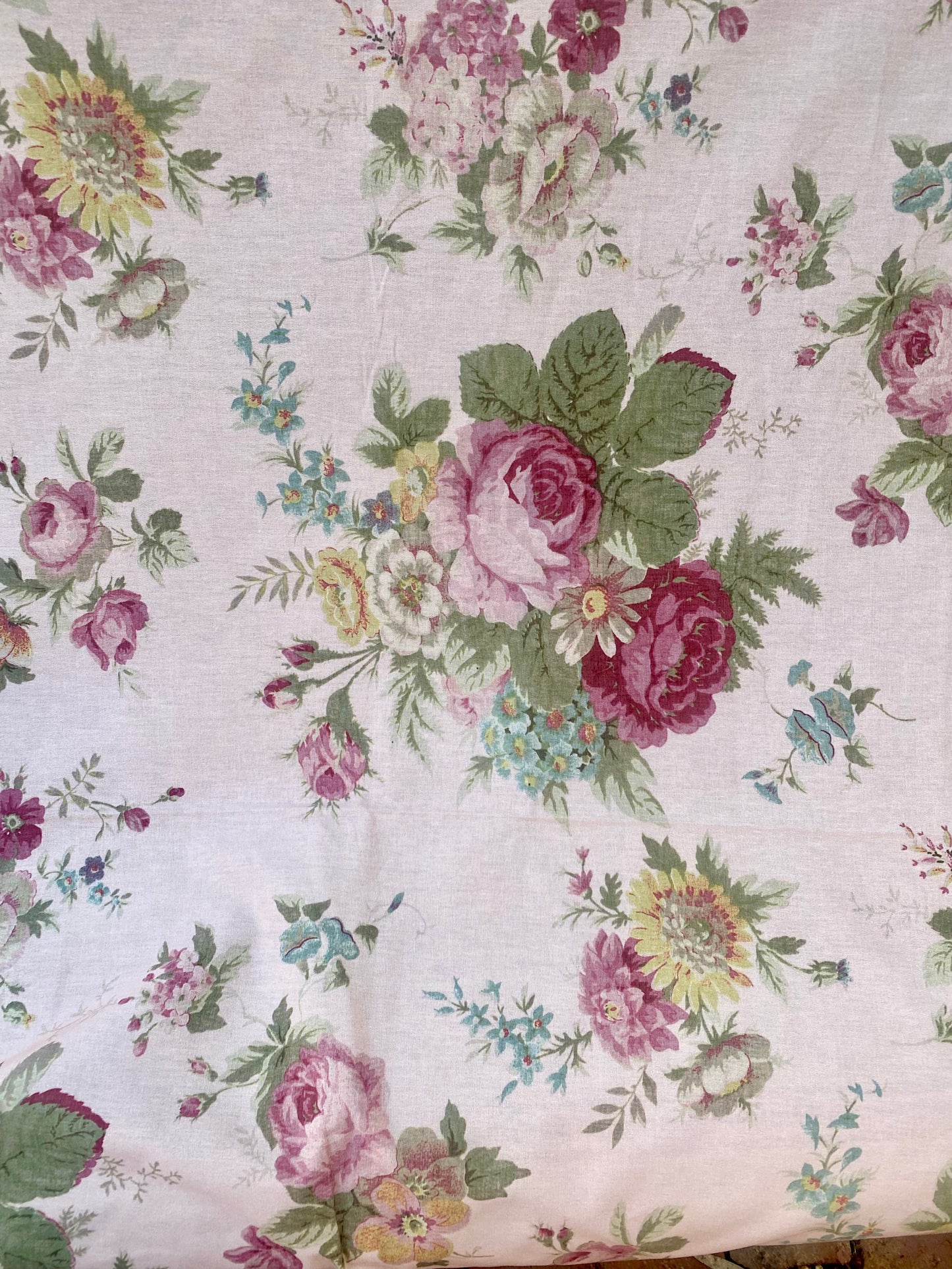 Poetry of Flowers Fabric Collection. Posie and Petals.  Pink.