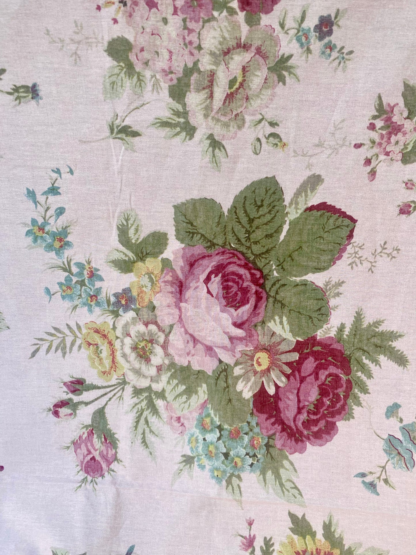 Poetry of Flowers Fabric Collection. Posie and Petals.  Pink.