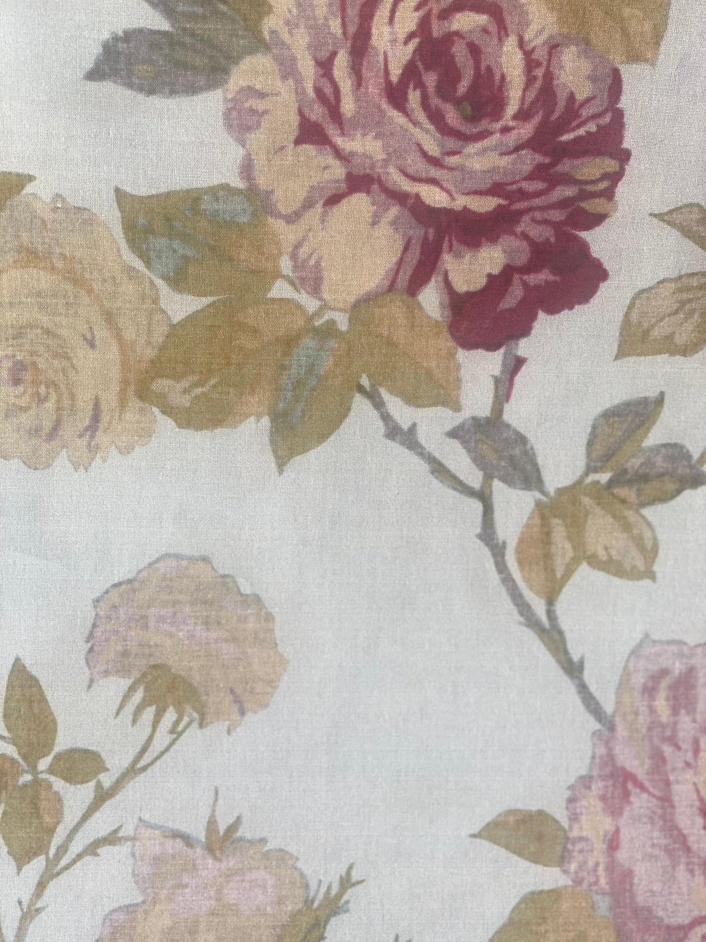 Poetry of Flowers Fabric Collection. French Blue Trellis Rose