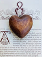 Hand carved vintage wooden hearts.