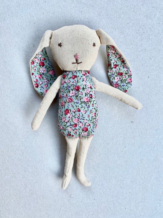 Bonnie Bunny toy. Blue & Pink.