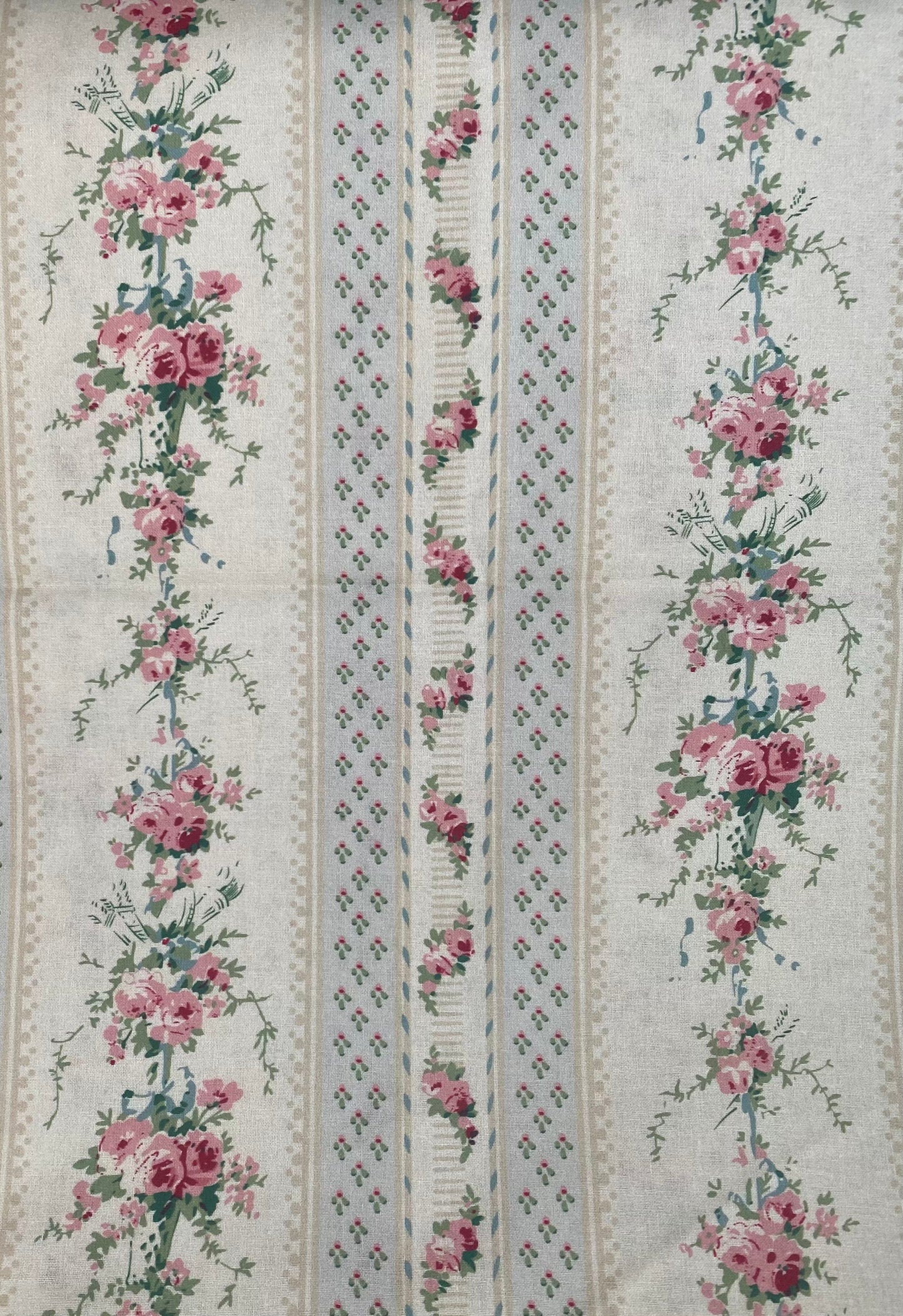 French Rose Stripe fabric.