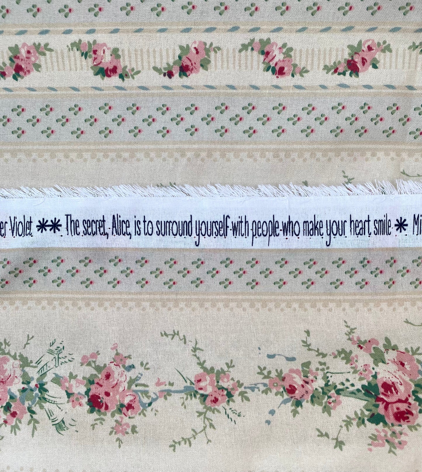 French Rose Stripe fabric.