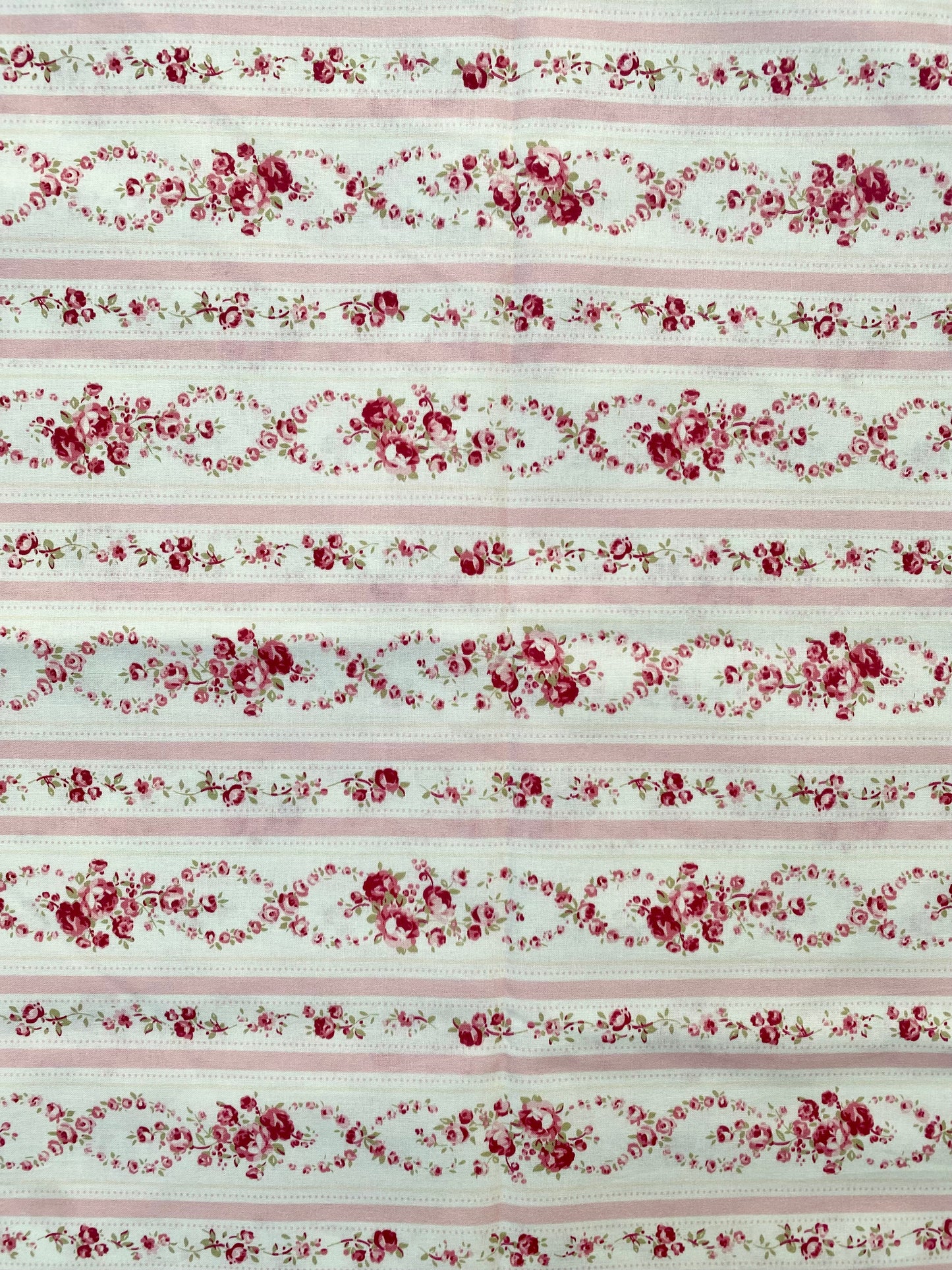 Raspberry Rose pink stripe fabric