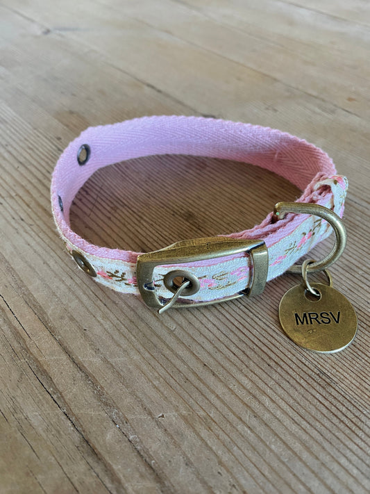 Walk in Style Dog Collar - Pink Floral