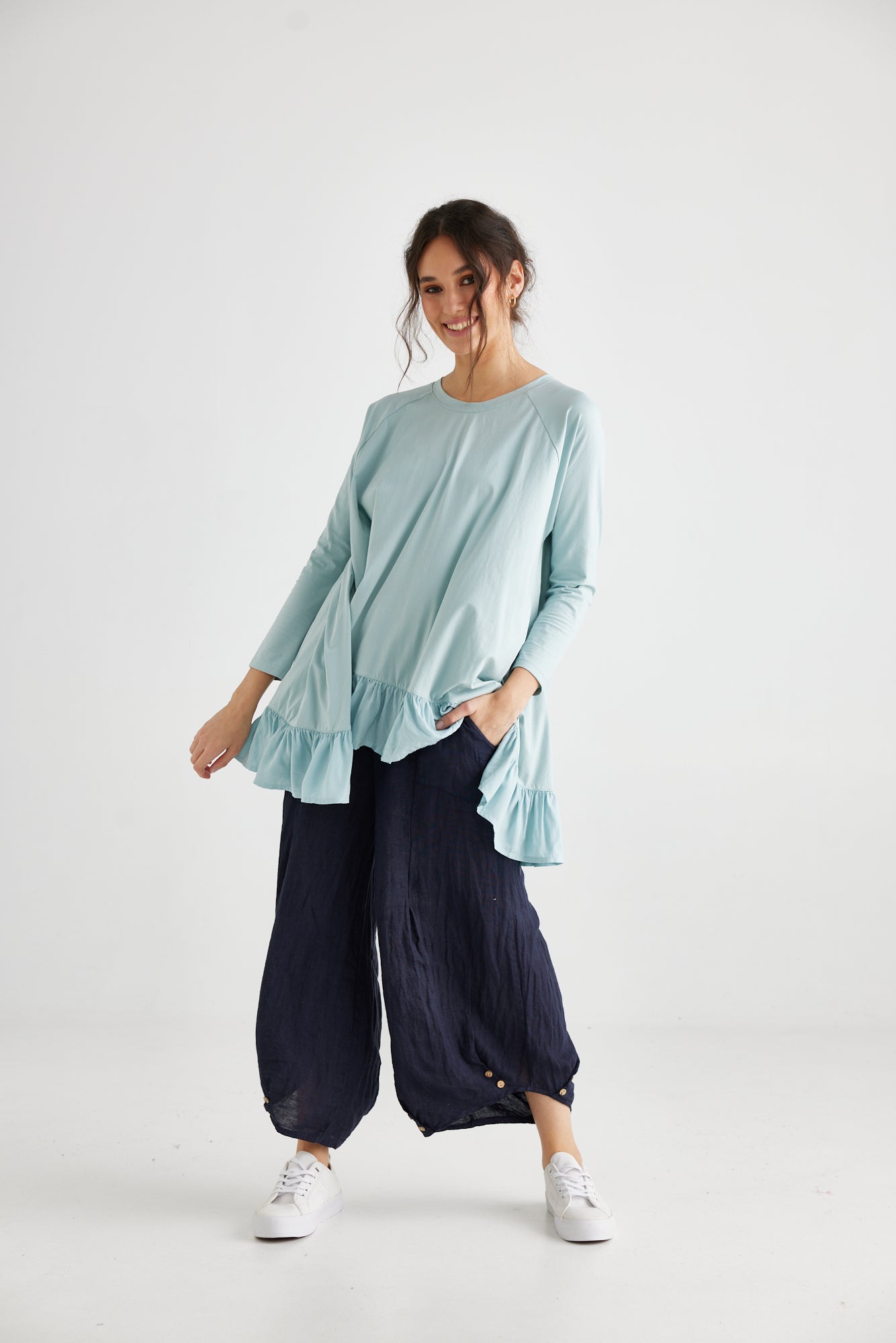 Lulu linen pants. Black.