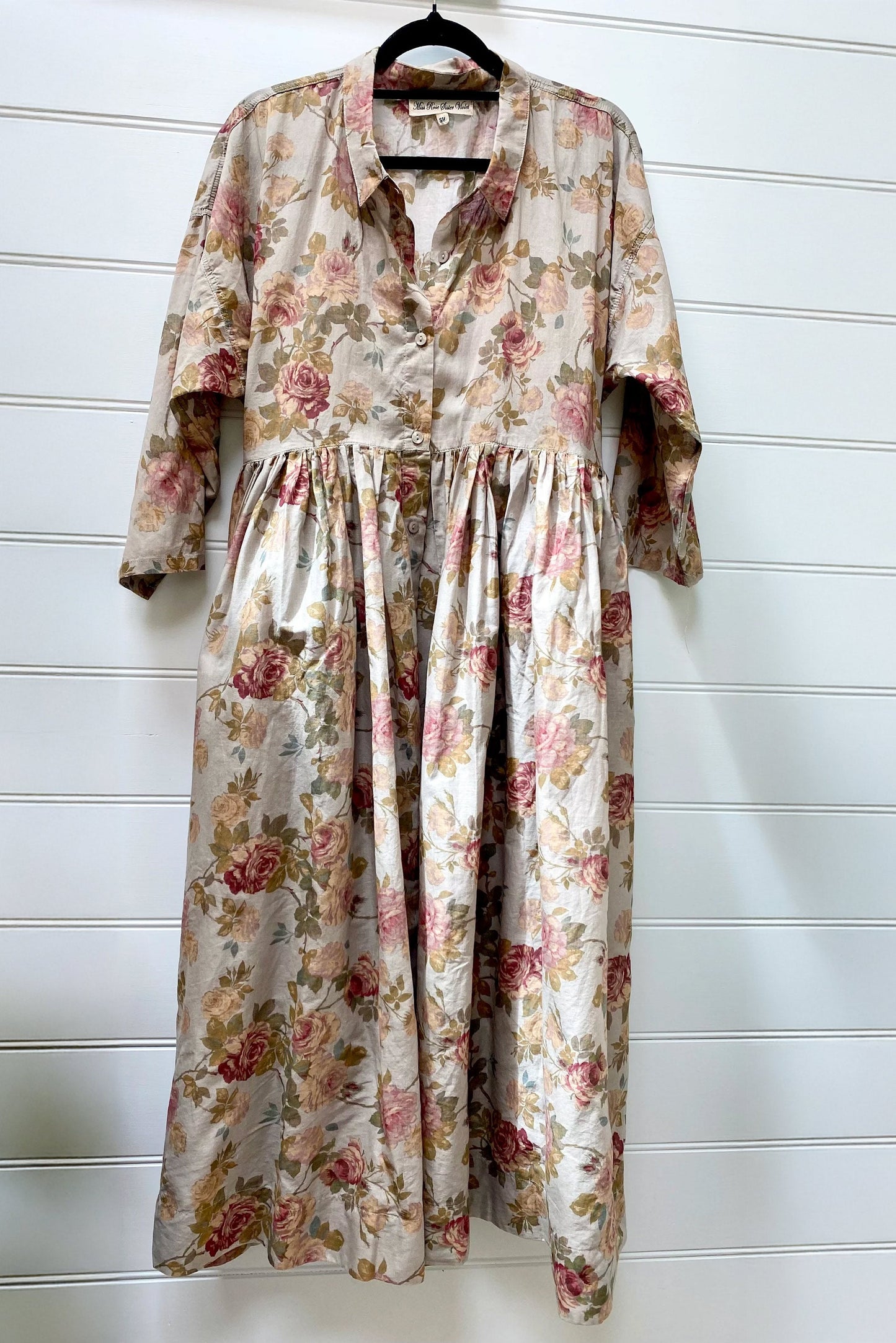 Meadowlark long floral dress. Blue Rose