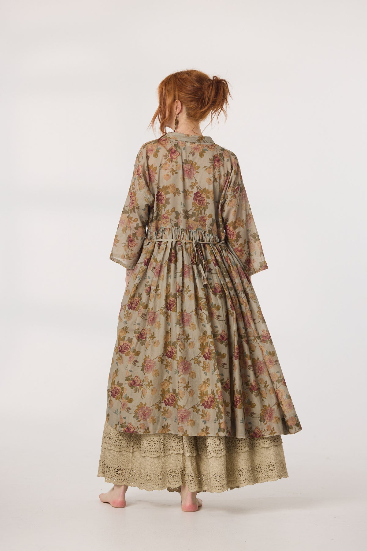 Meadowlark long floral dress. Blue Rose