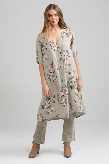 Abigail Linen floral dress.  Seamist