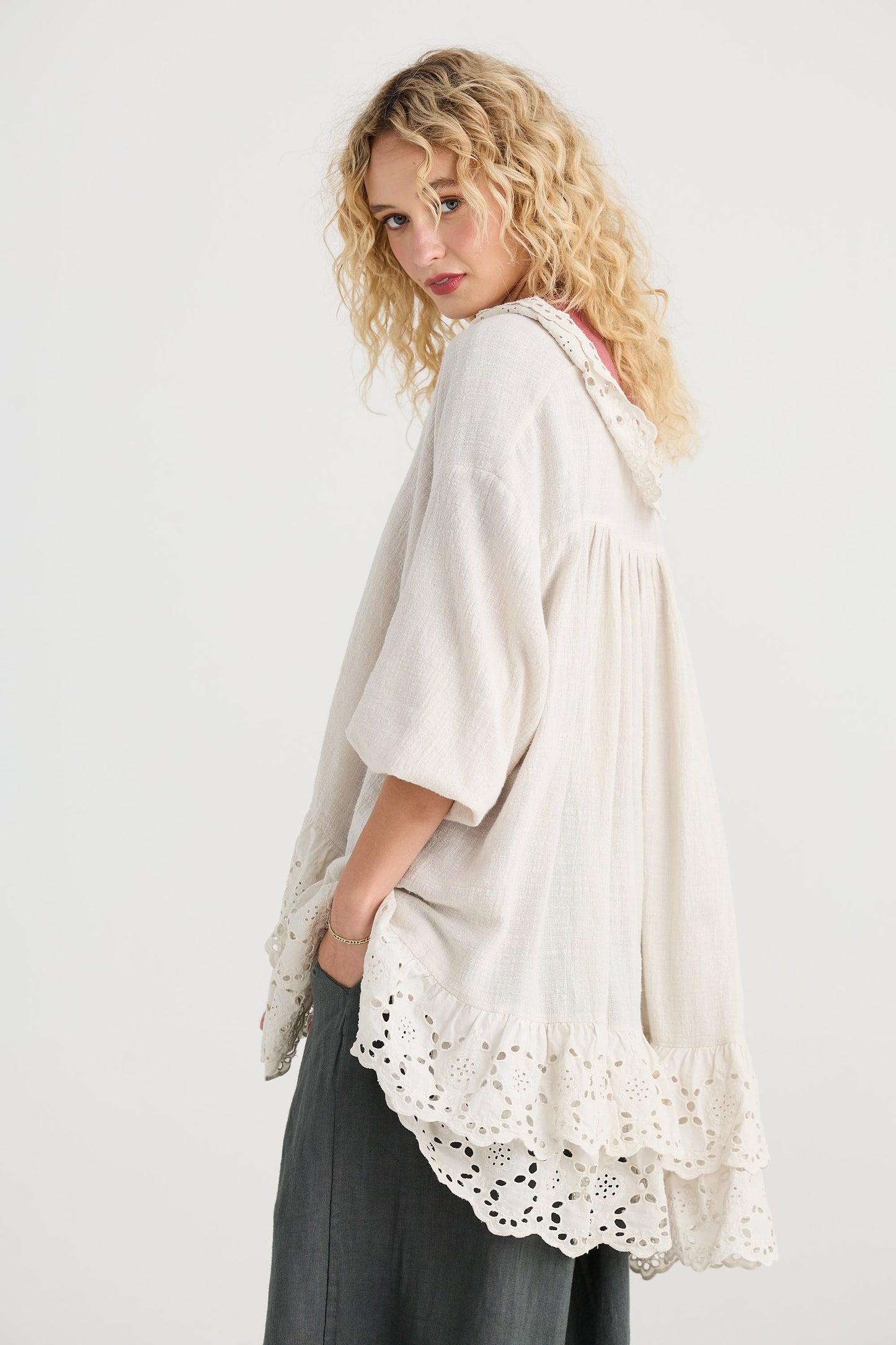 Florizel top. Stone