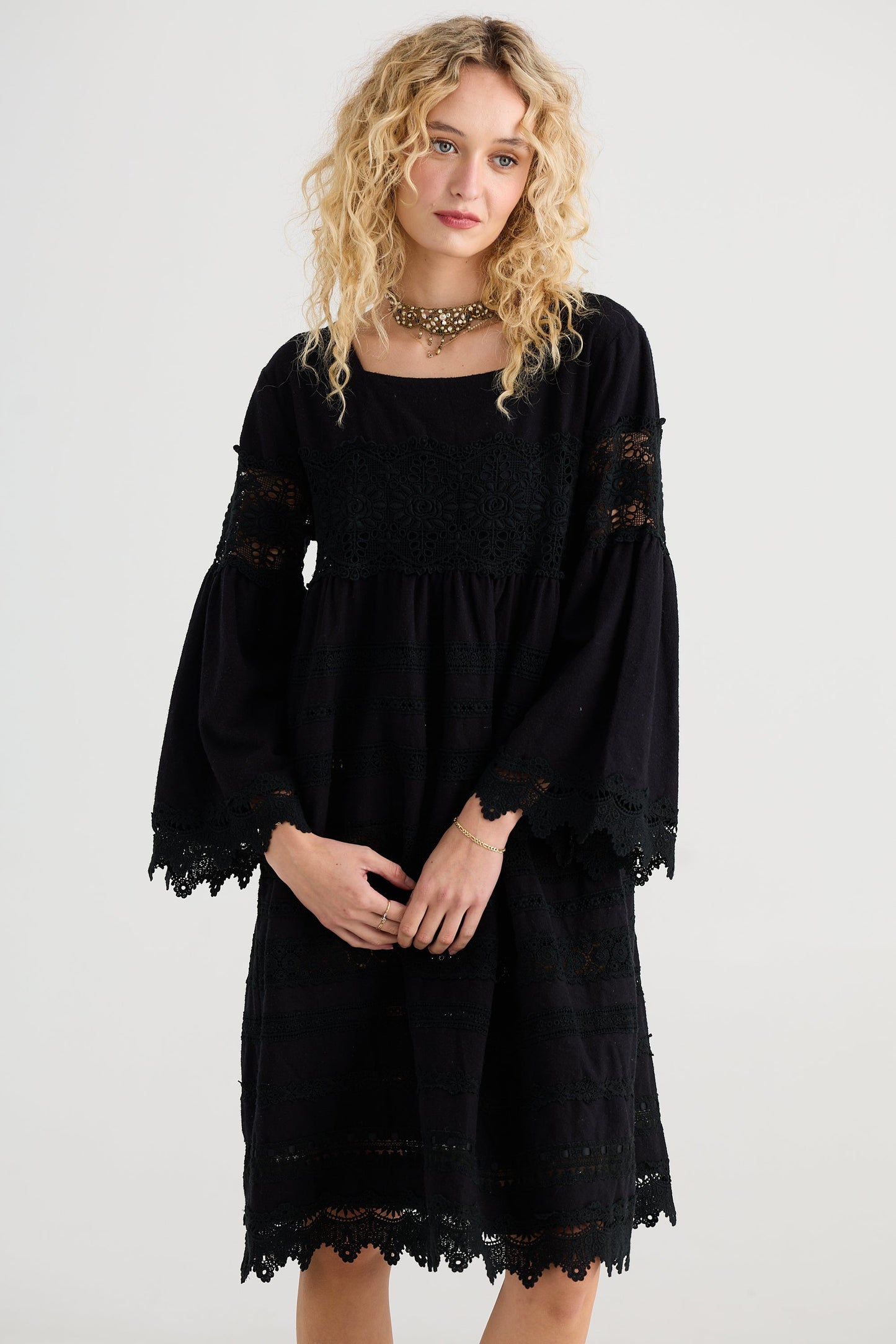 Sweetpea lace dress. Ebony
