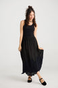 Desert Rose Linen and lace skirt. Ebony