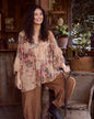 Ariel chiffon blouse. Antique Rose