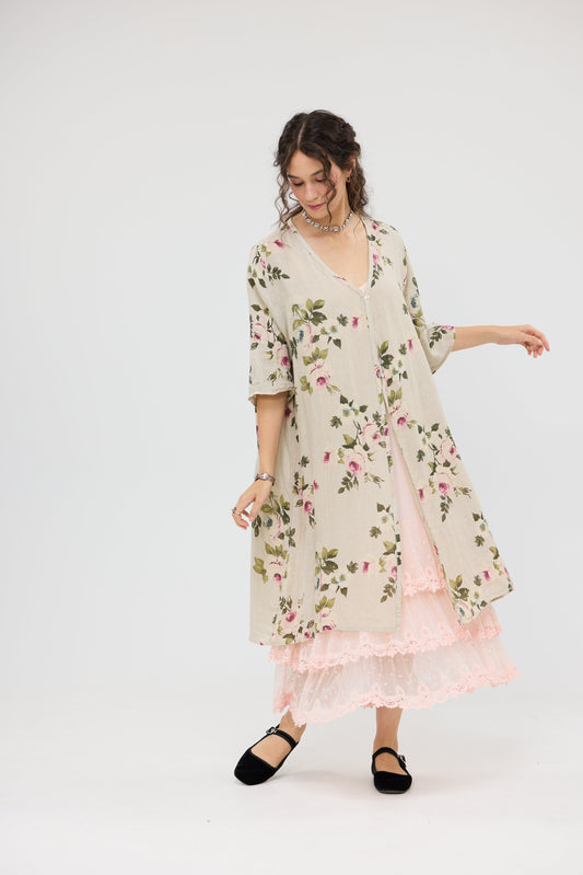 Abigail Linen floral dress.  Seamist