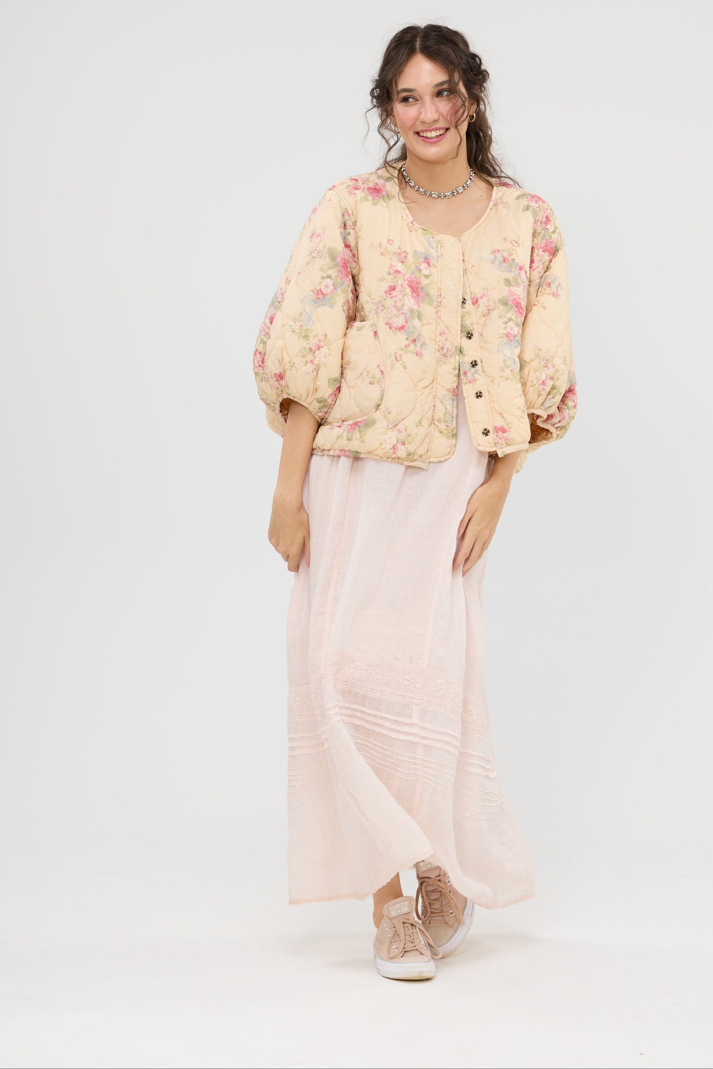 Mitsuko Padded jacket. Petite Fleur floral