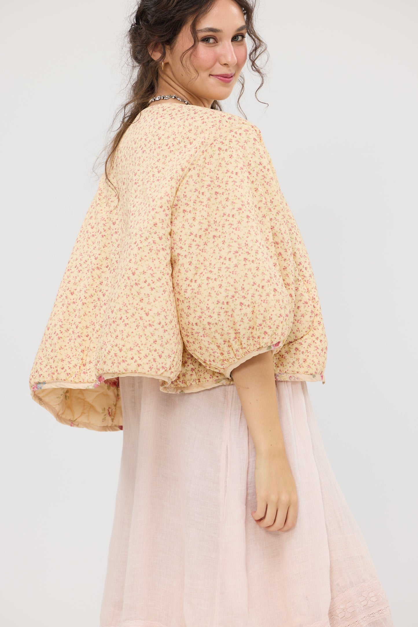 Mitsuko Padded jacket. Petite Fleur floral