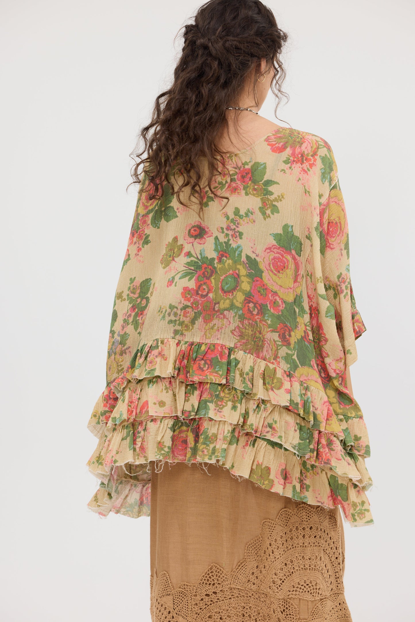 Flowergirl ruffled cotton top.