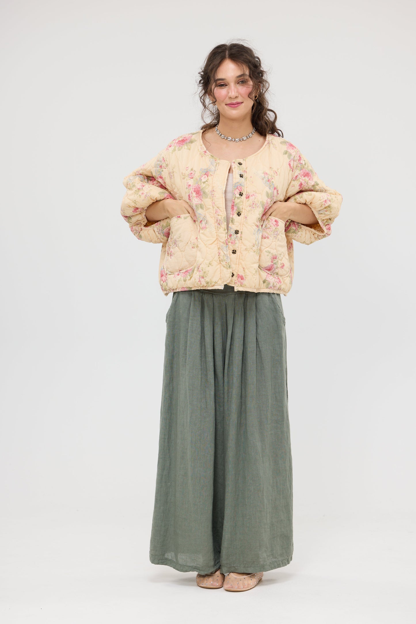 Mitsuko Padded jacket. Petite Fleur floral