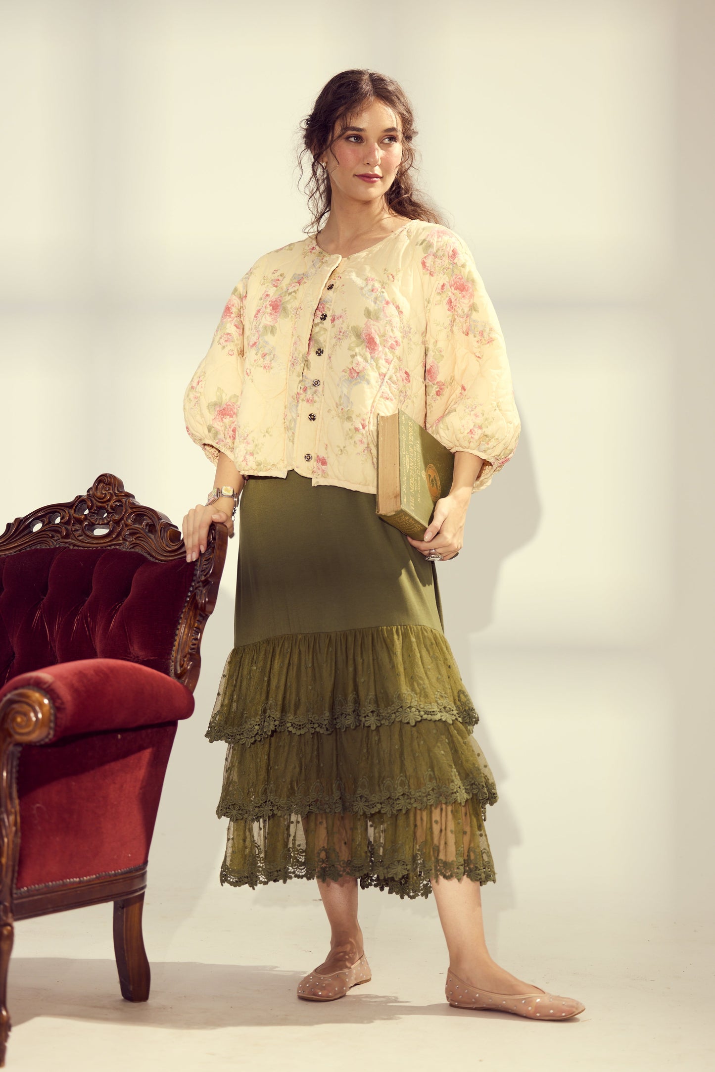 Mitsuko Padded jacket. Petite Fleur floral